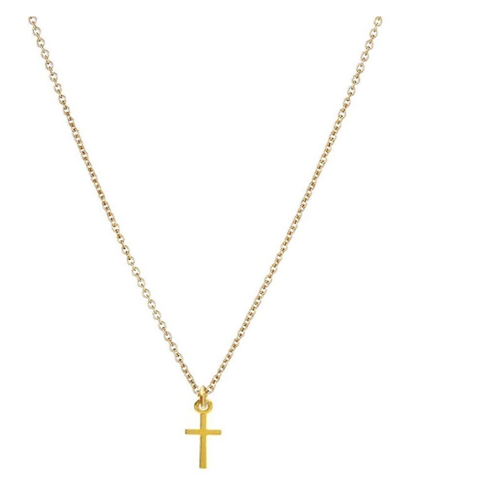NWT Gold Cross Dainty Necklace - Picture 2 of 4